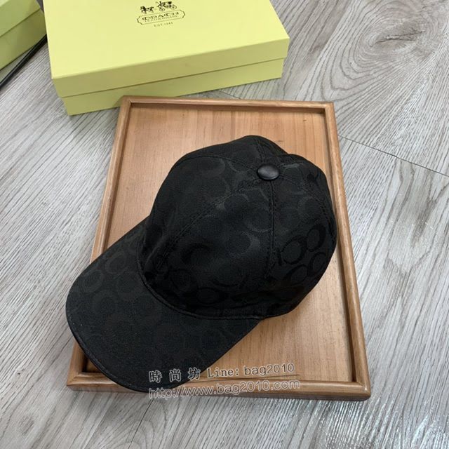 Coach男女同款帽子 蔻馳經典印花棒球帽鴨舌帽  mm1753